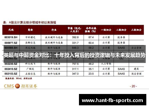 英超与中超资金对比：十年投入背后的投资逻辑与未来发展趋势